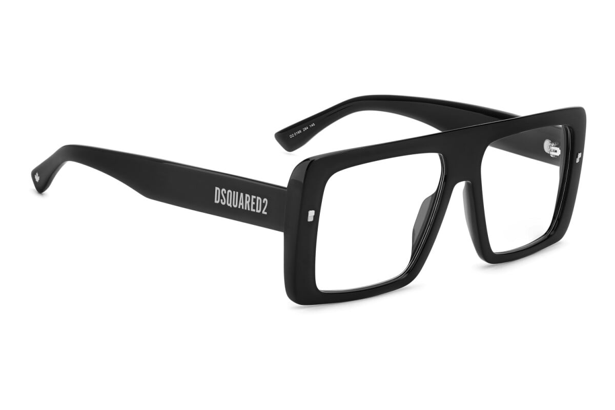 DSQUARED2 - 284 RUTENIO NERO | OCCHIALE DA VISTA UOMO - D2 0166 CALIBRO 56