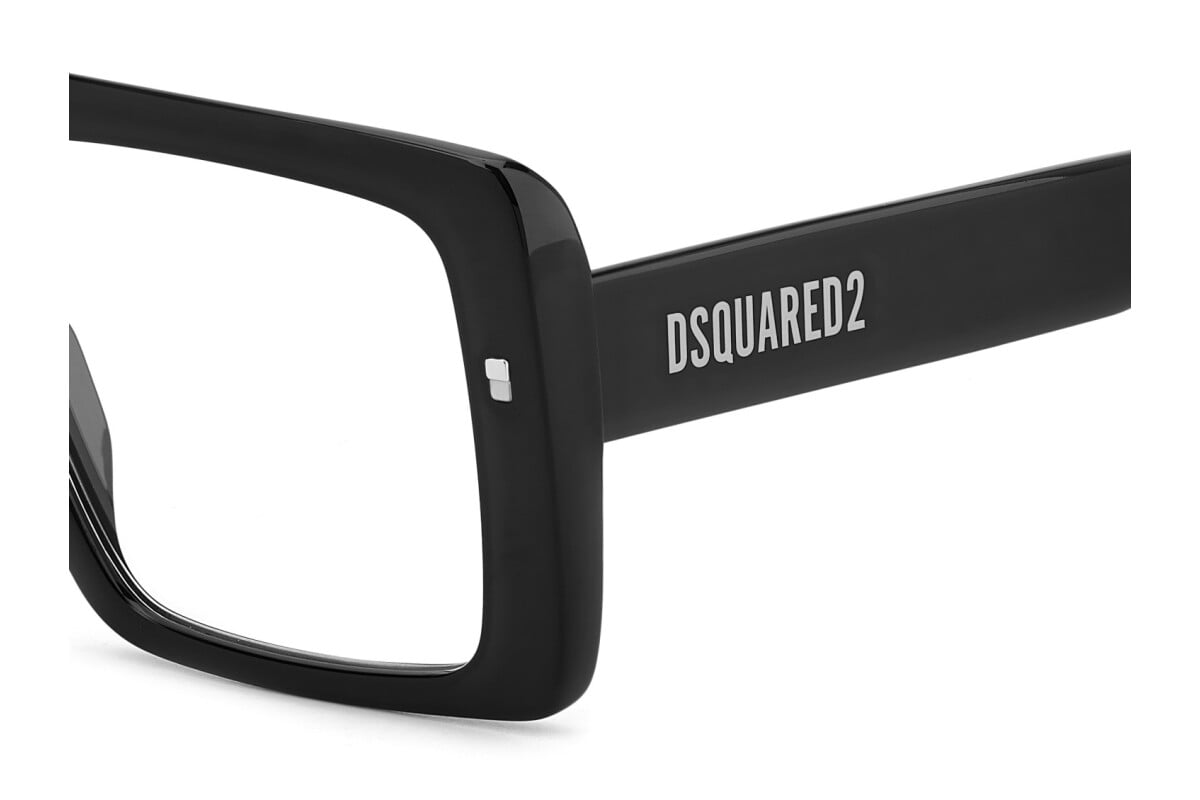 DSQUARED2 - 284 RUTENIO NERO | OCCHIALE DA VISTA UOMO - D2 0166 CALIBRO 56