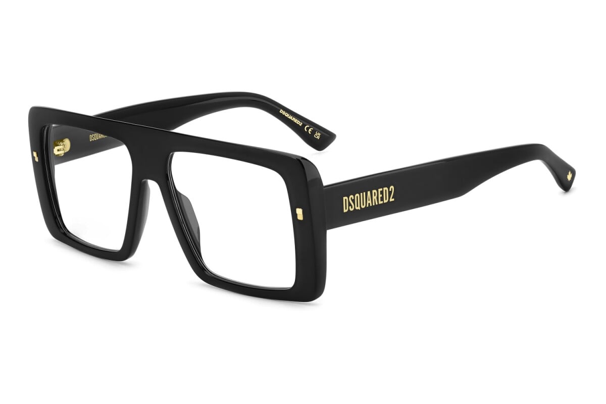 DSQUARED2 - 807 NERO | OCCHIALE DA VISTA UOMO - D2 0166 CALIBRO 56