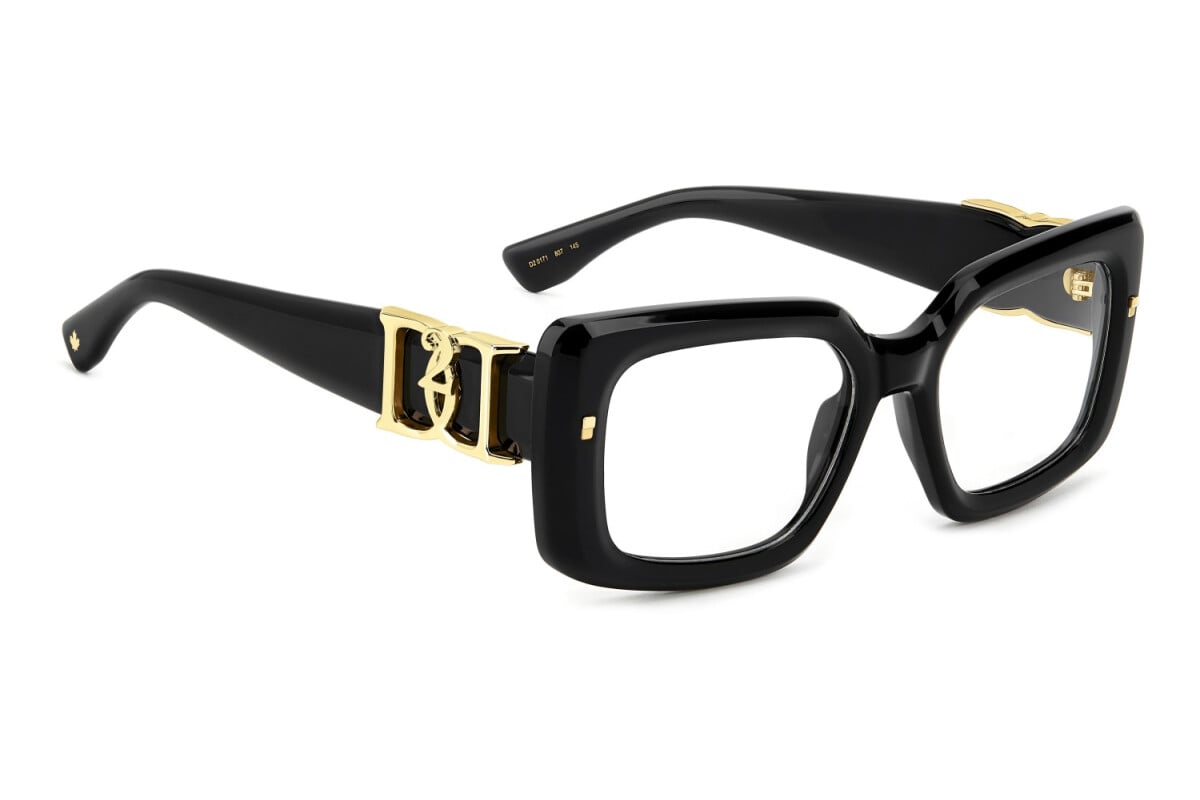 WOMEN'S EYEGLASSES DSQUARED2 D2 0025 - 807 BLACK 