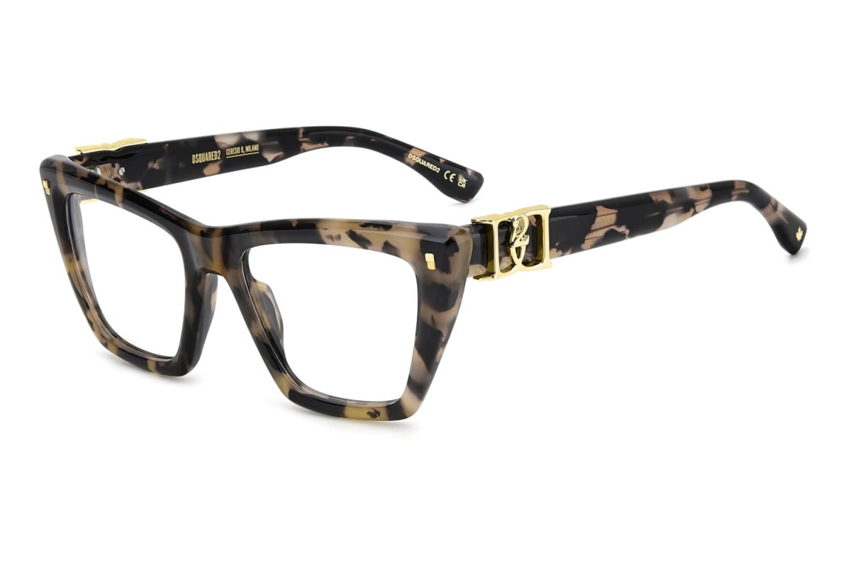 WOMEN'S EYEGLASSES DSQUARED2 D2 0025 - 807 BLACK 