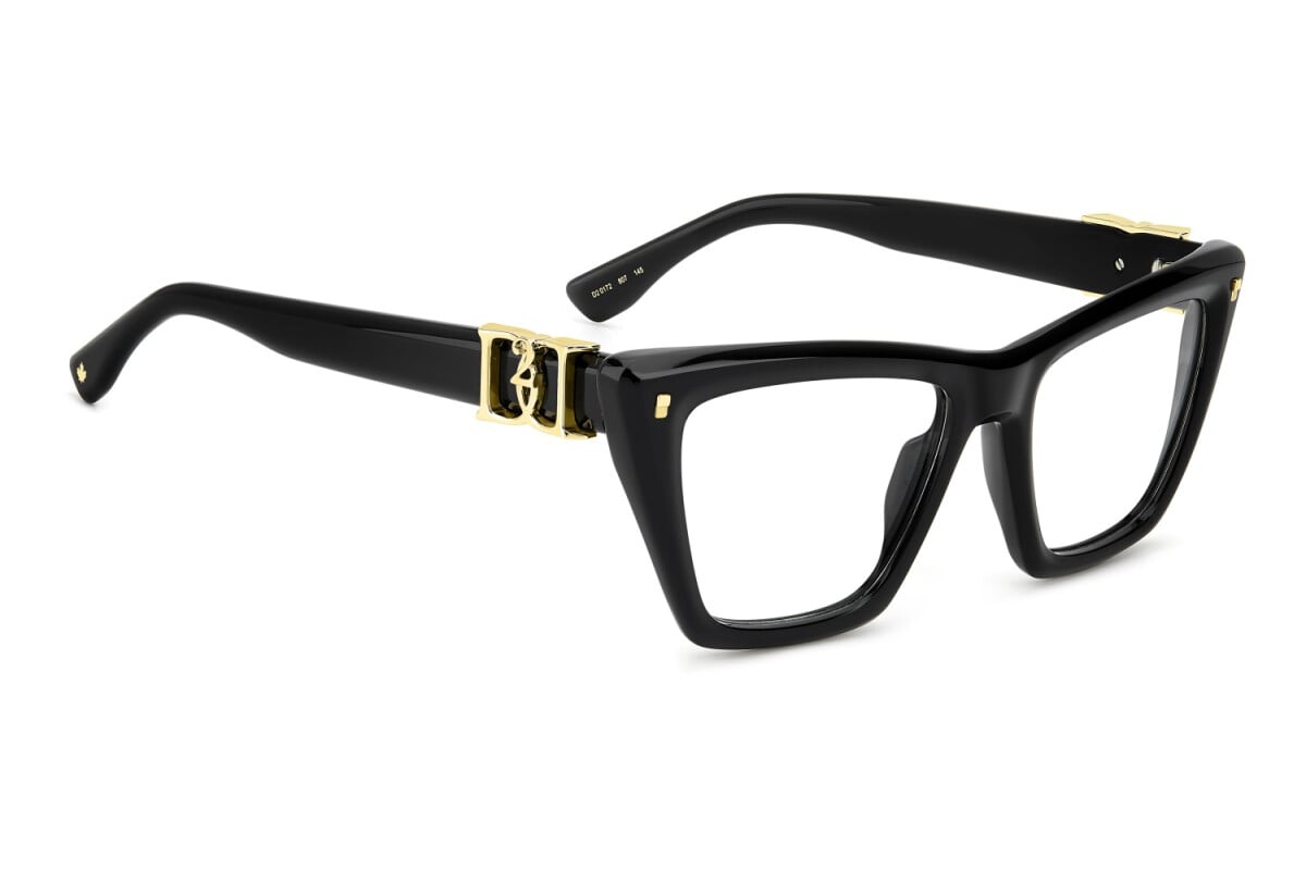 WOMEN'S EYEGLASSES DSQUARED2 D2 0025 - 807 BLACK 