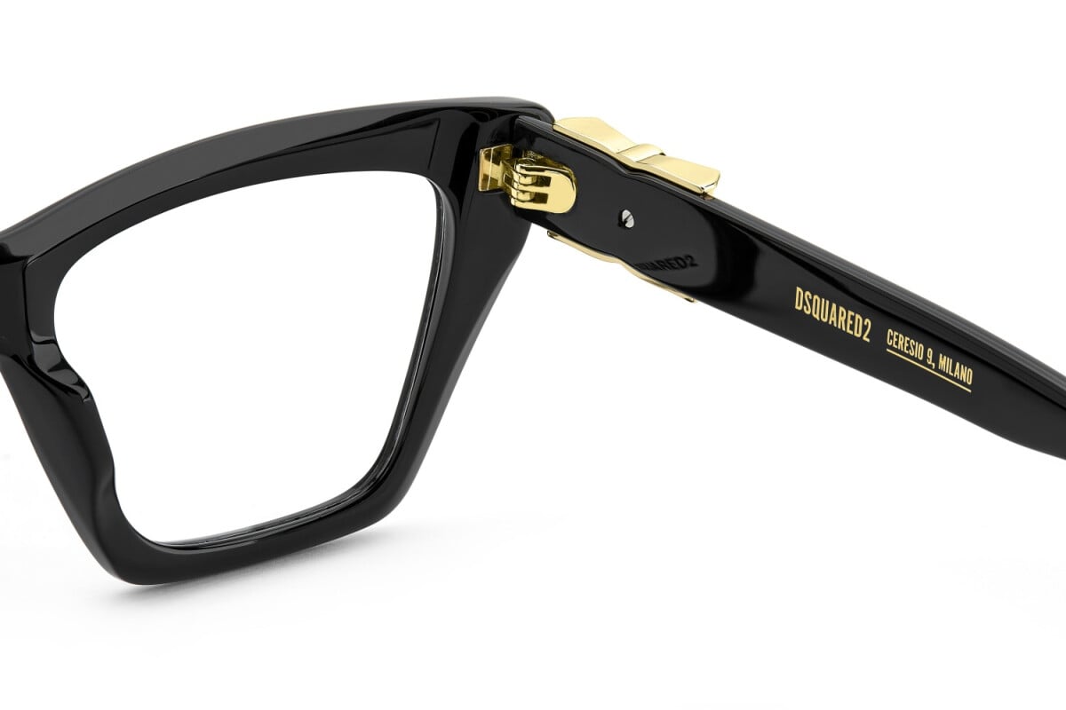WOMEN'S EYEGLASSES DSQUARED2 D2 0025 - 807 BLACK 
