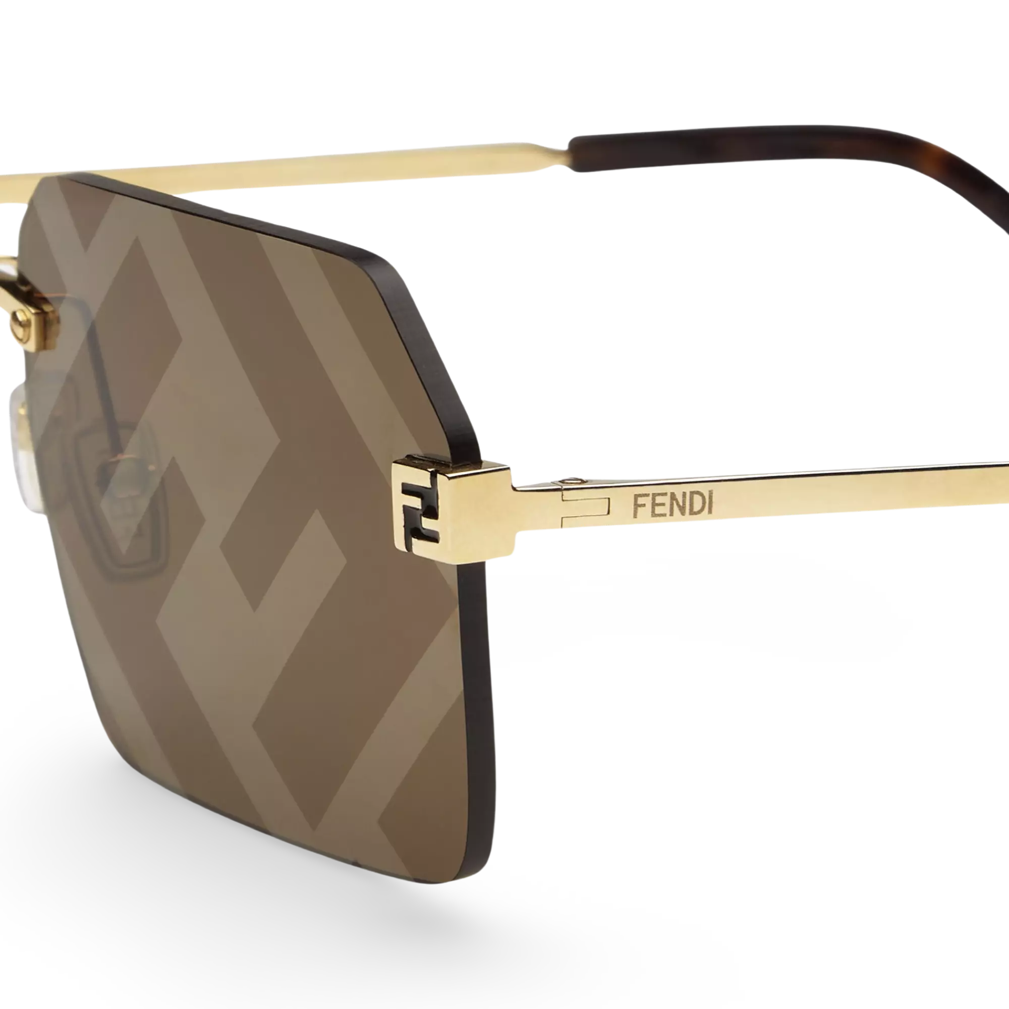 OCCHIALI DA SOLE RETTANGOLARI ORO - 59-13-145 MM