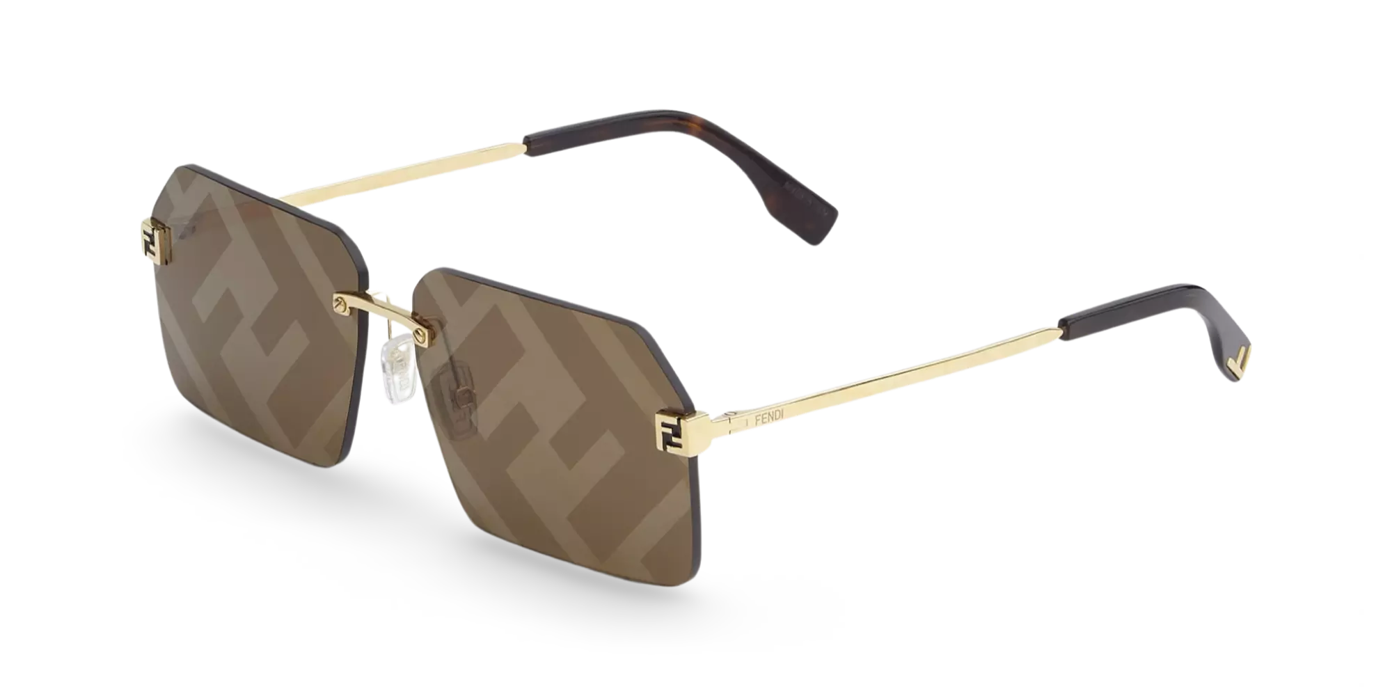 OCCHIALI DA SOLE RETTANGOLARI ORO - 59-13-145 MM