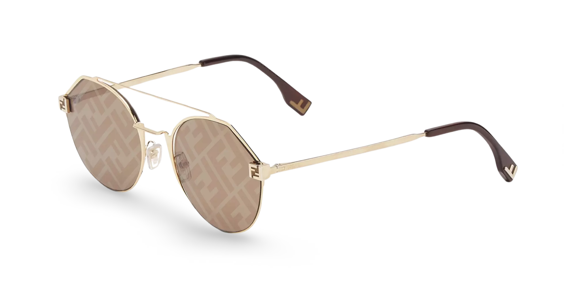 OCCHIALI DA SOLE ROTONDI ORO - 55-21-145 MM