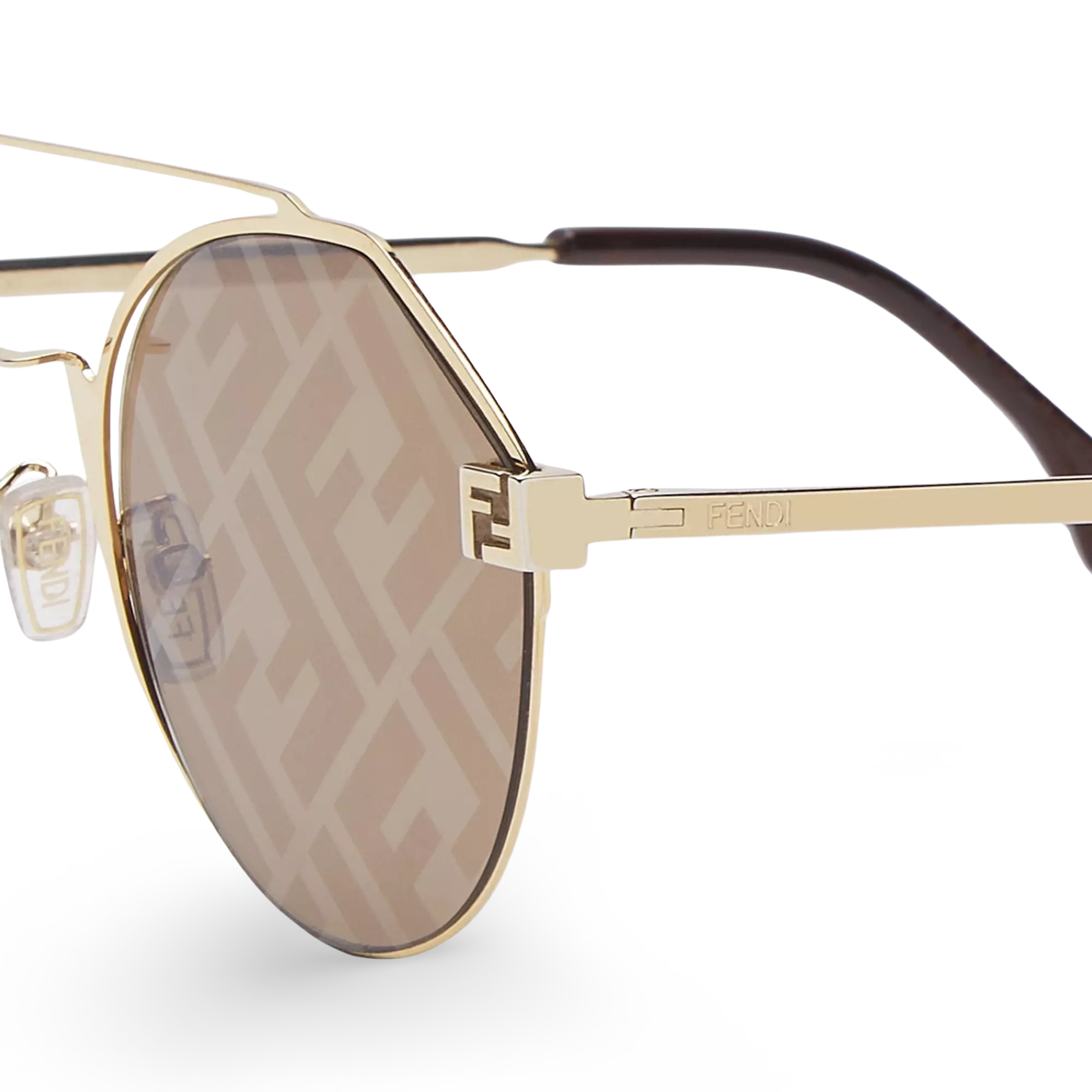 OCCHIALI DA SOLE ROTONDI ORO - 55-21-145 MM