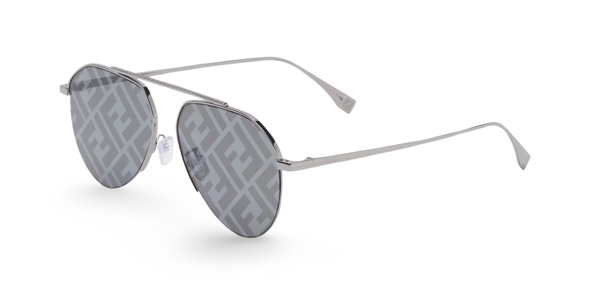 OCCHIALI DA SOLE DALLA FORMA PILOT RUTENIO - 57-14-145 MM