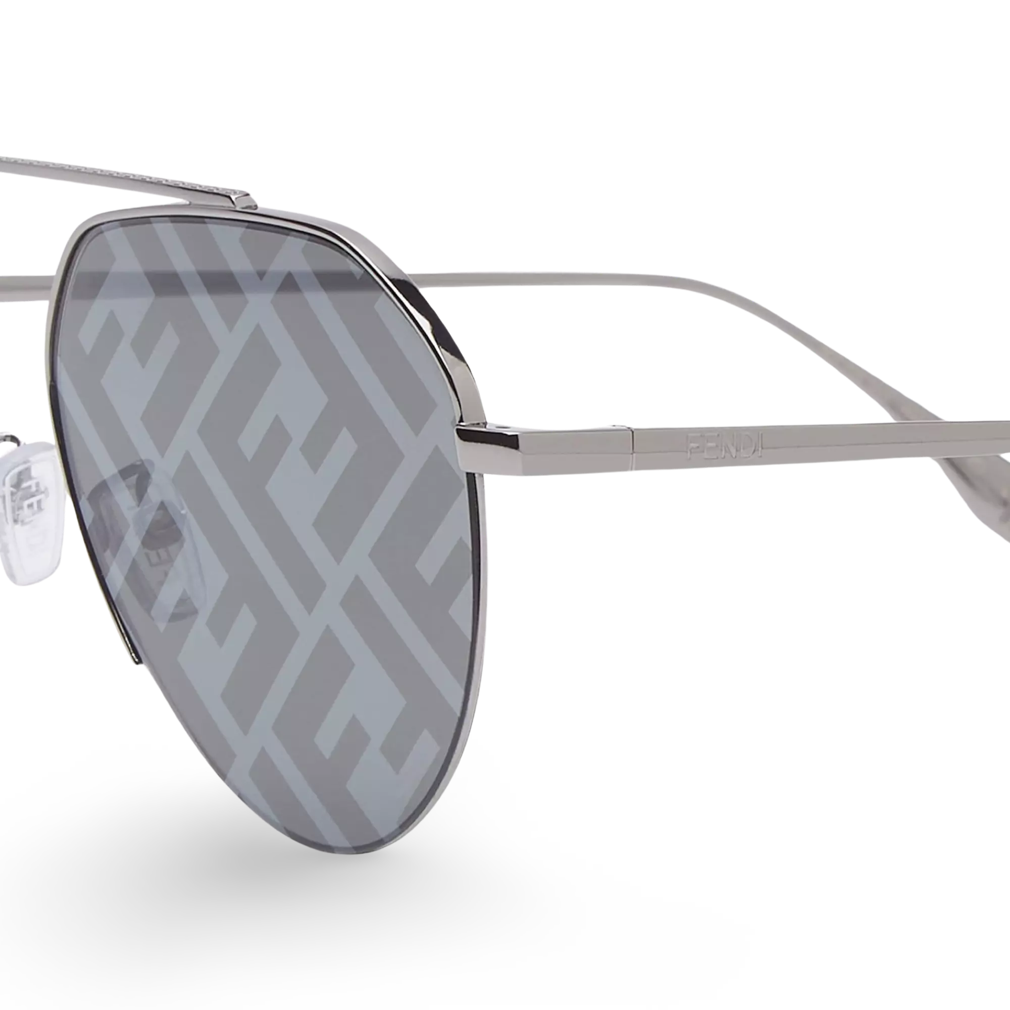 OCCHIALI DA SOLE DALLA FORMA PILOT RUTENIO - 57-14-145 MM