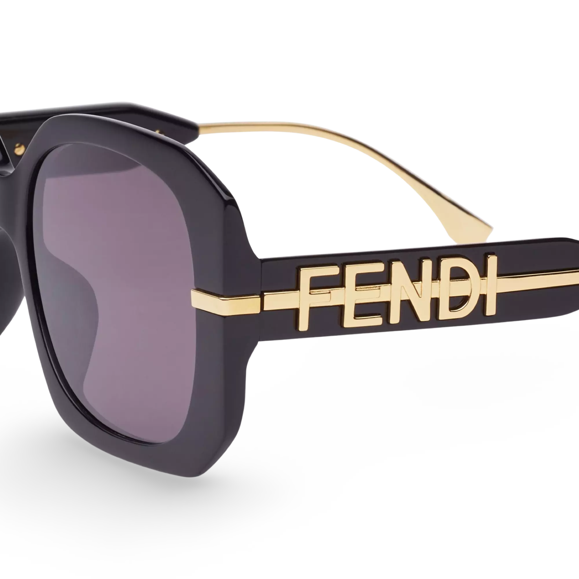 OCCHIALI DA SOLE SQUADRATO NERO - 55-18-140 MM