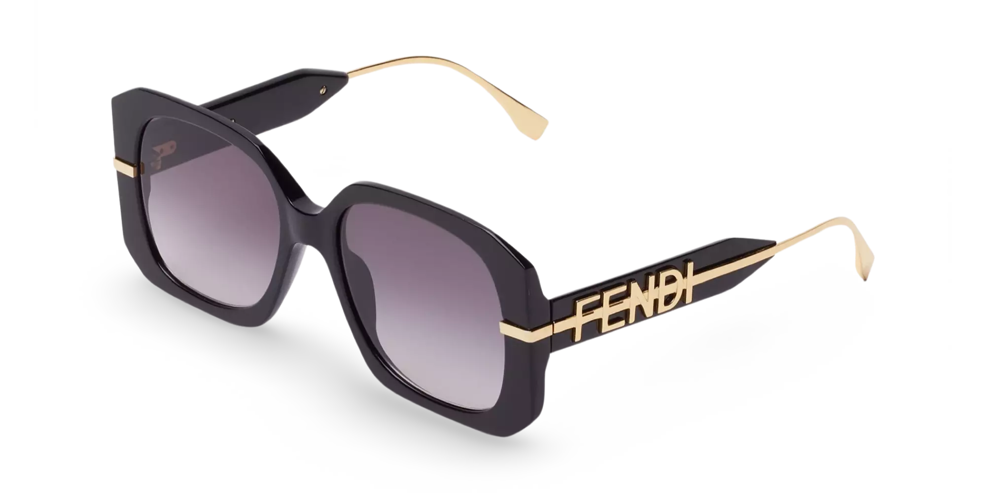 OCCHIALI DA SOLE SQUADRATO NERO - 55-18-140 MM