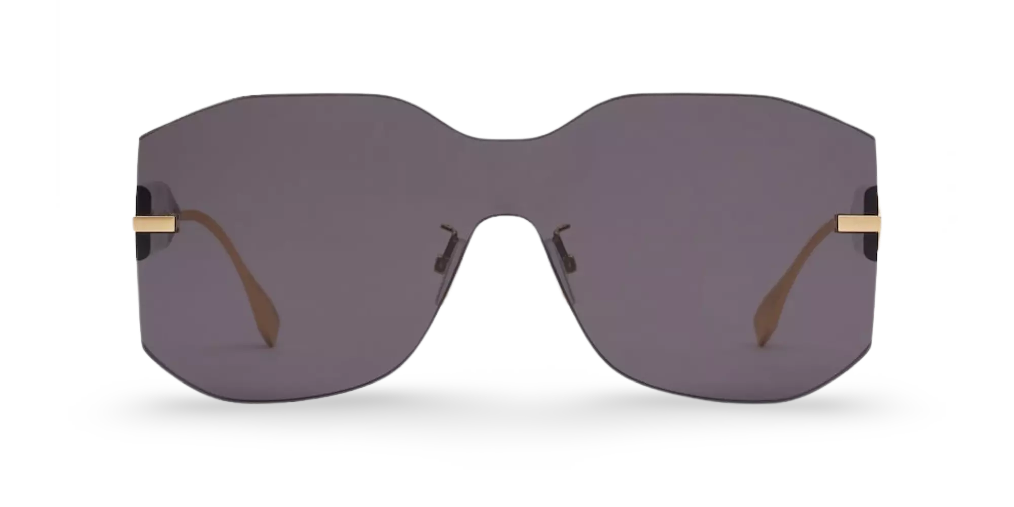 OCCHIALI DA SOLE A MASCHERINA ORO GRIGIO SCURO - 00-00-140 MM