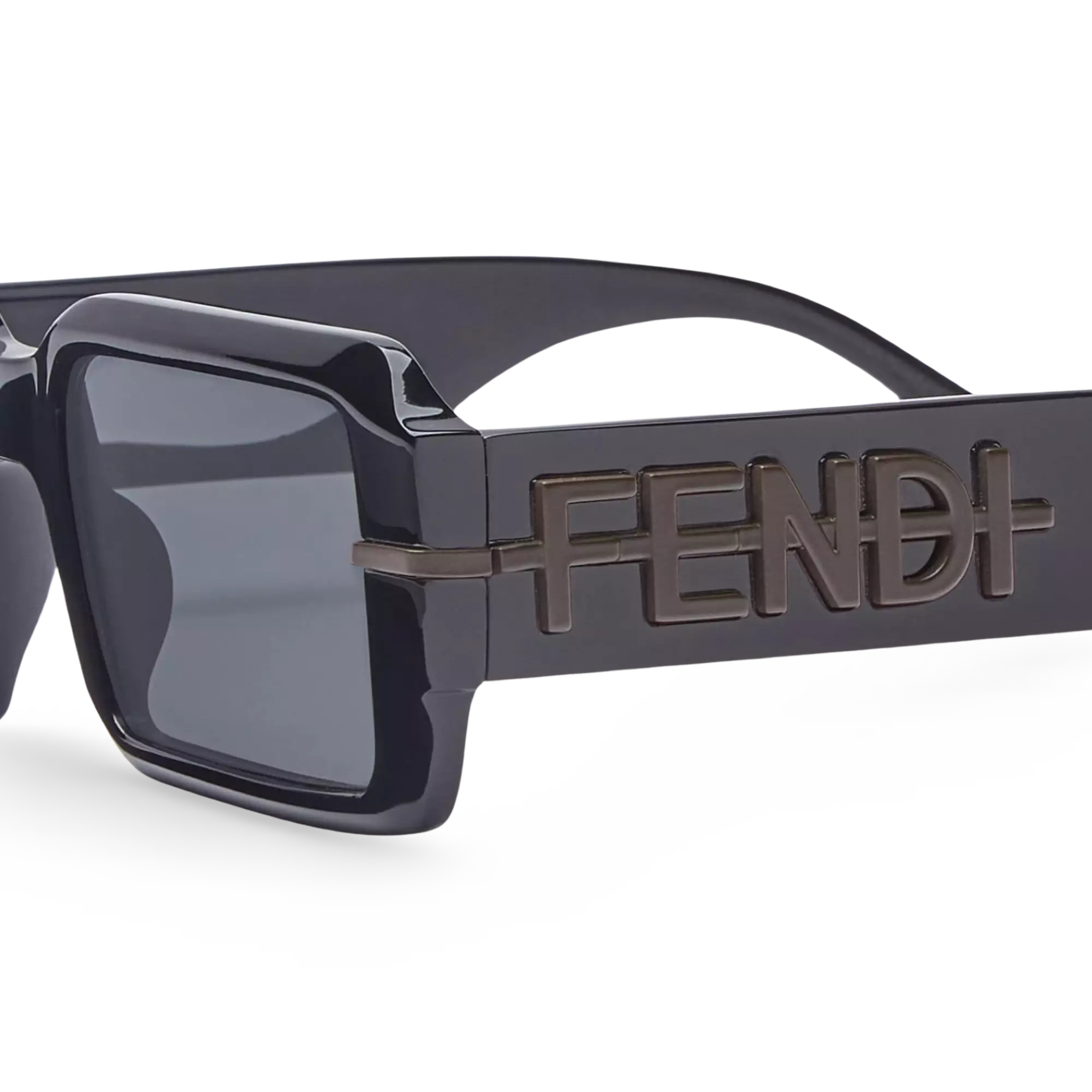 OCCHIALI DA SOLE RETTANGOLARI NERI - 52-21-145 MM