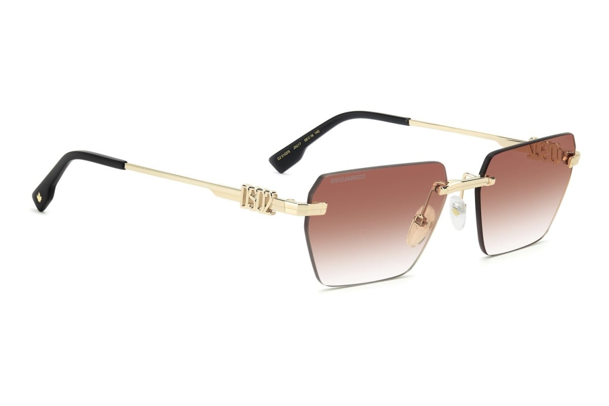 OCCHIALE DA SOLE UOMO | DSQUARED2 D2 0102/S - J5G/17 ORO - CALIBRO 58