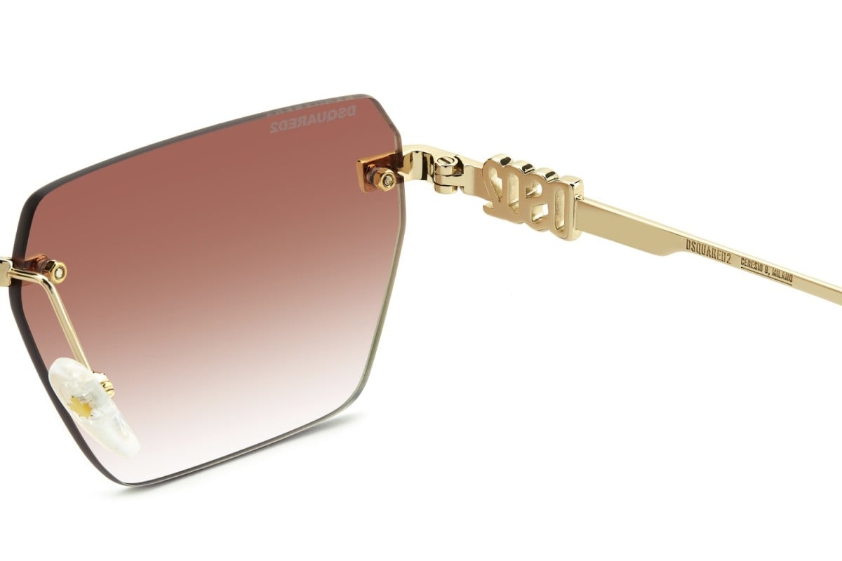 OCCHIALE DA SOLE UOMO | DSQUARED2 D2 0102/S - J5G/17 ORO - CALIBRO 58