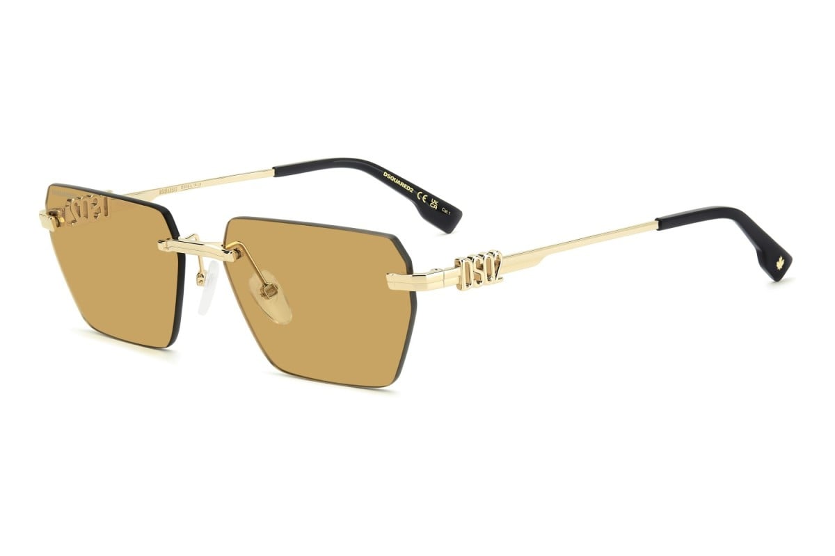 OCCHIALE DA SOLE UOMO | DSQUARED2 D2 0102/S - J5G/HO ORO - CALIBRO 58