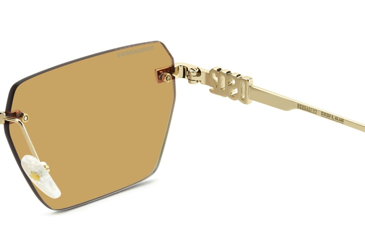 OCCHIALE DA SOLE UOMO | DSQUARED2 D2 0102/S - J5G/HO ORO - CALIBRO 58