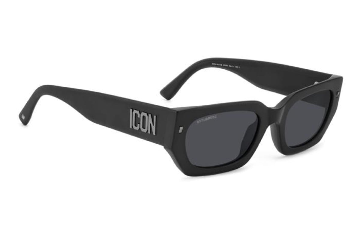 OCCHIALE DA SOLE DONNA | DSQUARED2 ICON 0017/S - 003 IR NERO OPACO - CALIBRO 53