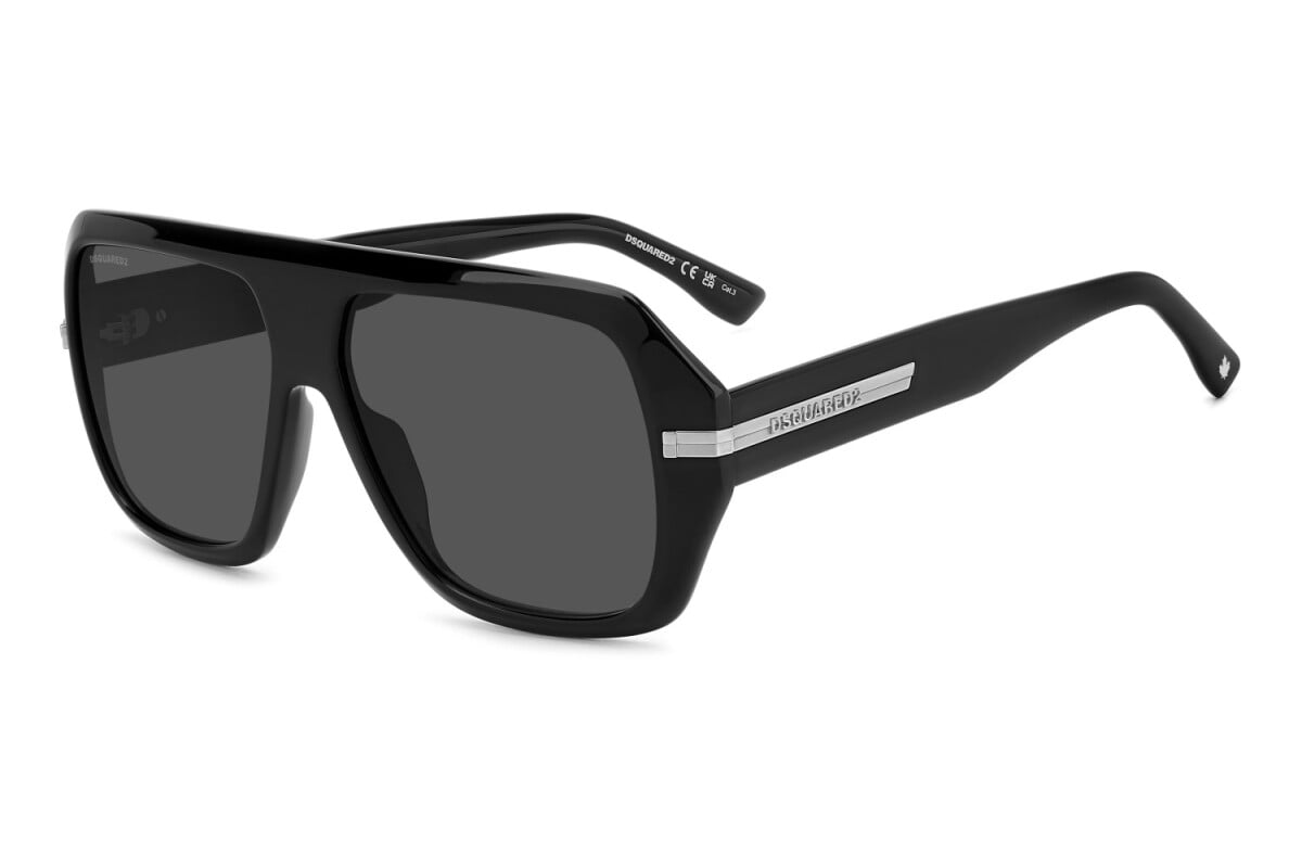 DSQUARED2 - 807/IR NERO | OCCHIALE DA SOLE UOMO - D2 0160/S CALIBRO 59