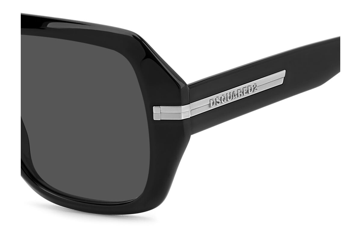DSQUARED2 - 807/IR NERO | OCCHIALE DA SOLE UOMO - D2 0160/S CALIBRO 59