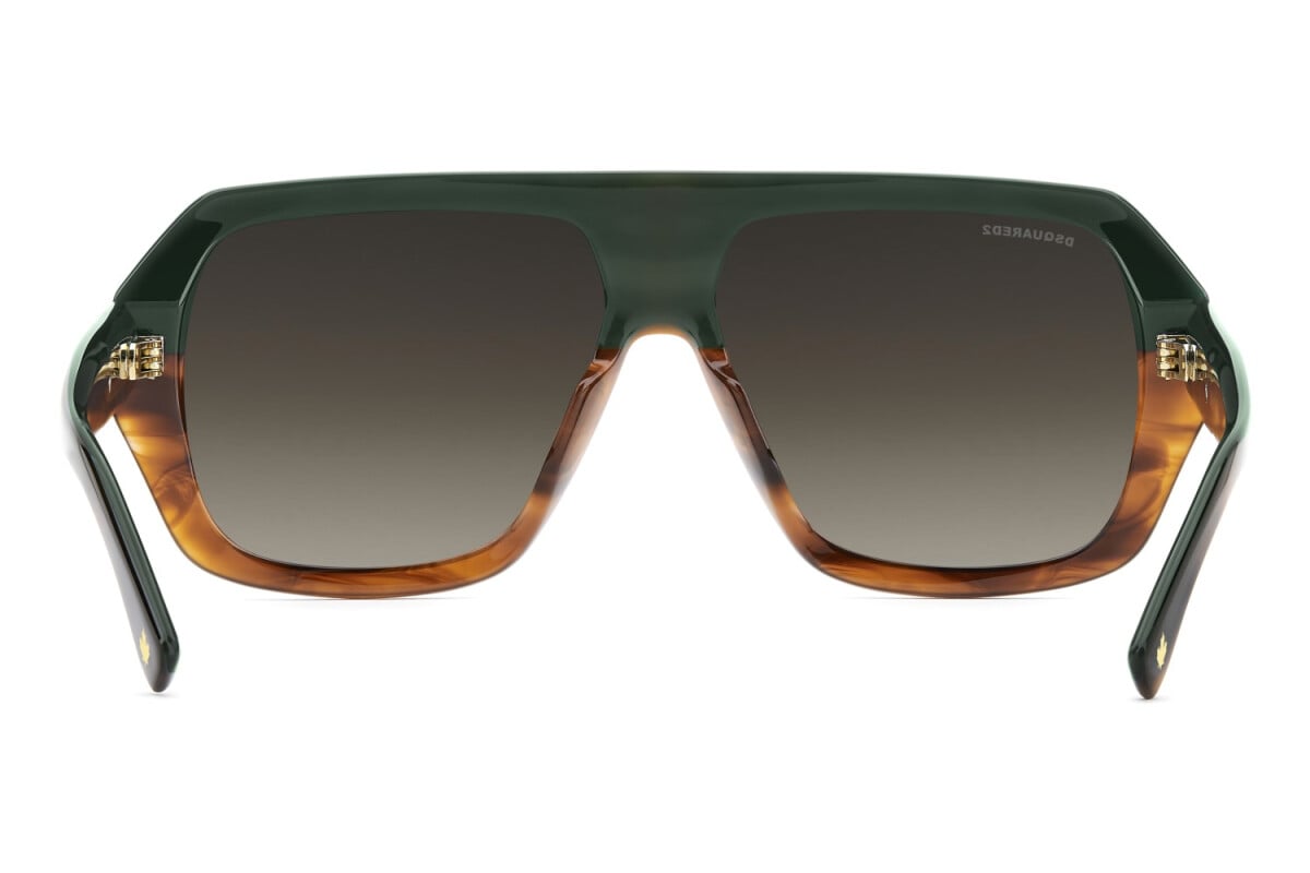 DSQUARED2 - EX4/HA CORNO MARRONE | OCCHIALE DA SOLE UOMO - D2 0160/S CALIBRO 59