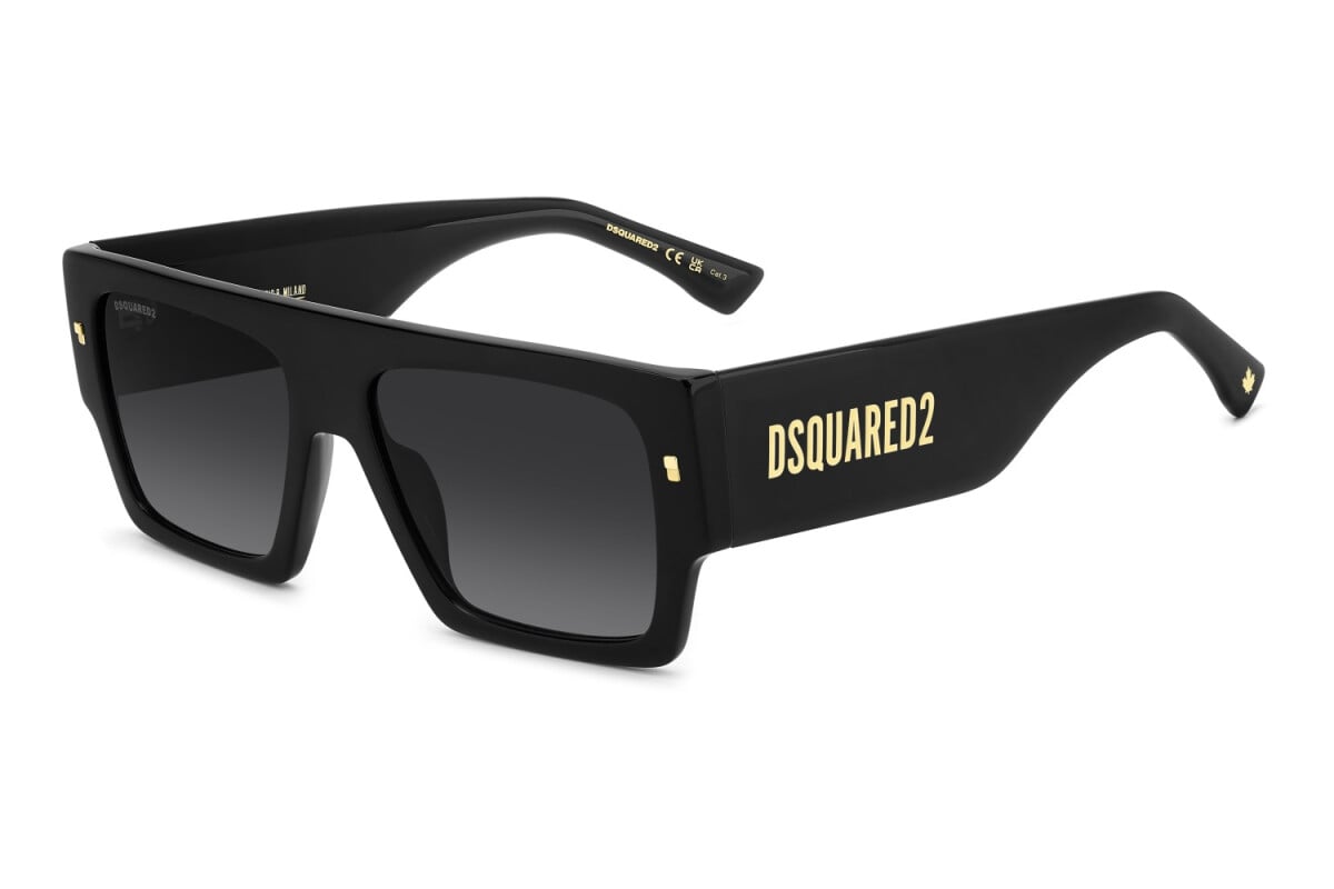 DSQUARED2 - 807/9O NERO | OCCHIALE DA SOLE UOMO - D2 0165/S CALIBRO 57