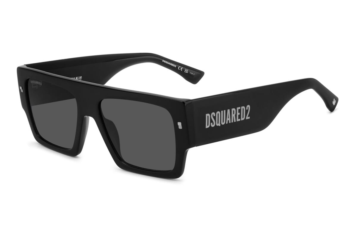 DSQUARED2 - 807/IR NERO | OCCHIALE DA SOLE UOMO - D2 0165/S CALIBRO 57