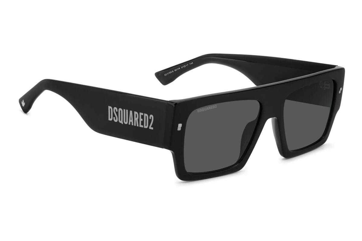 DSQUARED2 - 807/IR NERO | OCCHIALE DA SOLE UOMO - D2 0165/S CALIBRO 57
