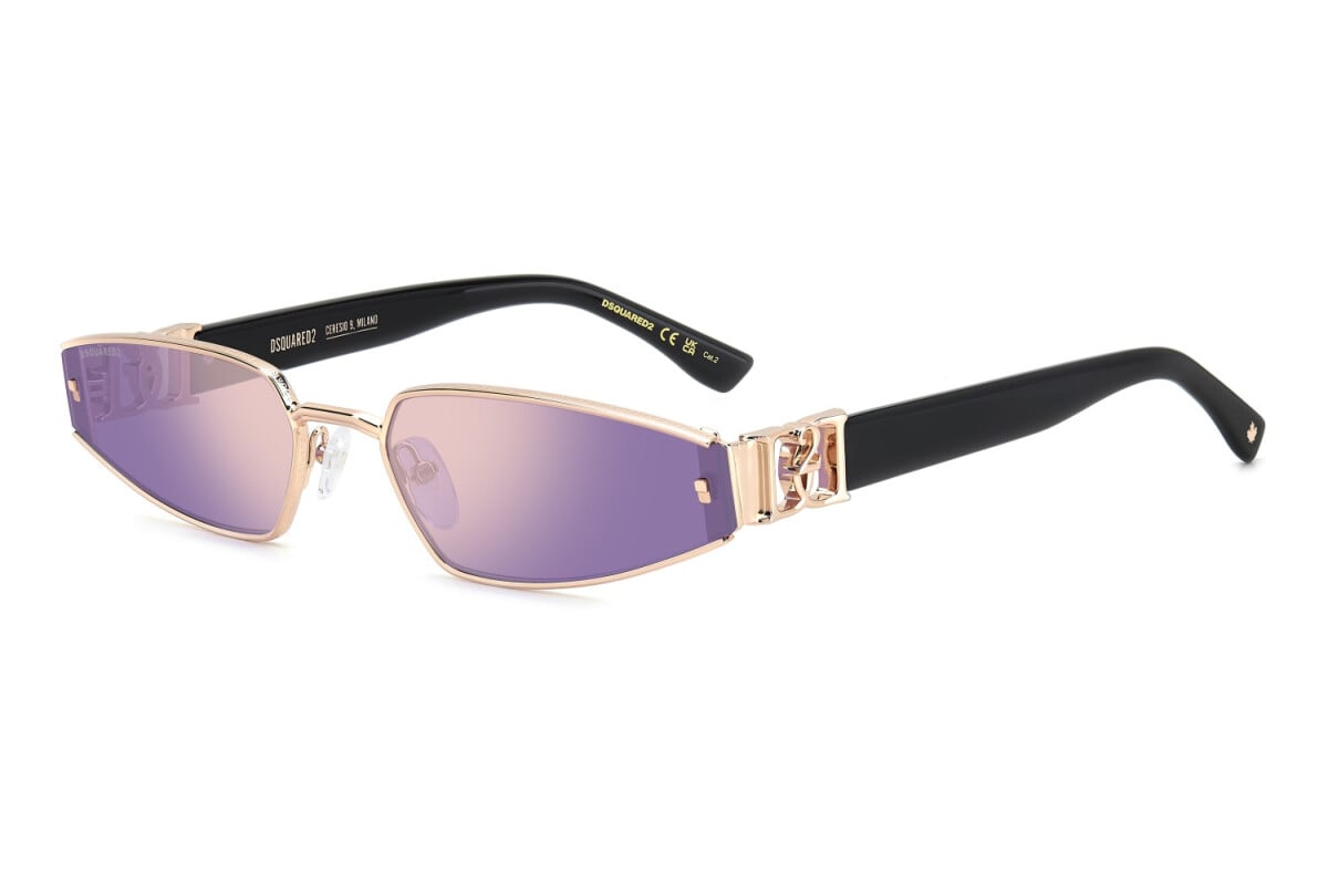 DSQUARED2 - DDB/SZ RAME ORO | OCCHIALE DA SOLE DONNA - D2 0168/S CALIBRO 61