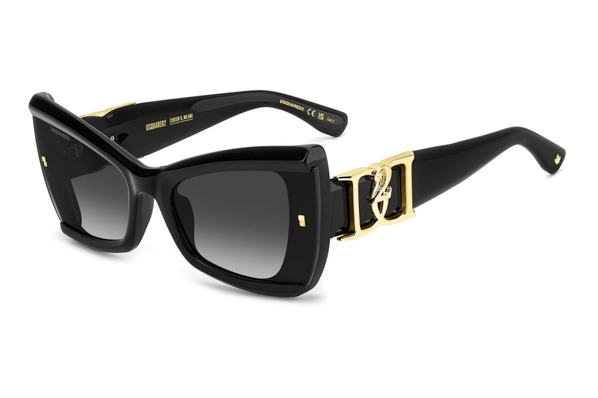 DSQUARED2 - 807/9O NERO | OCCHIALE DA SOLE DONNA - D2 0170/S CALIBRO 63