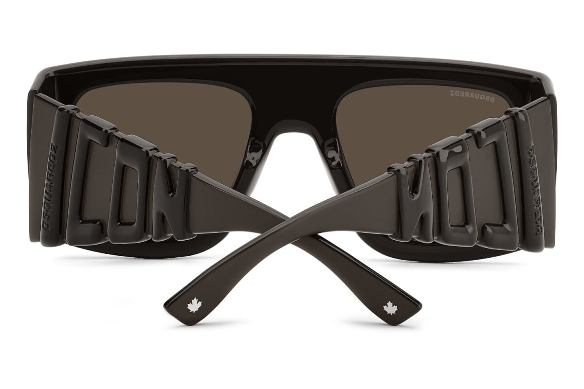 DSQUARED2 - YZ4/70 MARRONE OPACO | OCCHIALE DA SOLE UOMO - ICON 0024/S CALIBRO 54