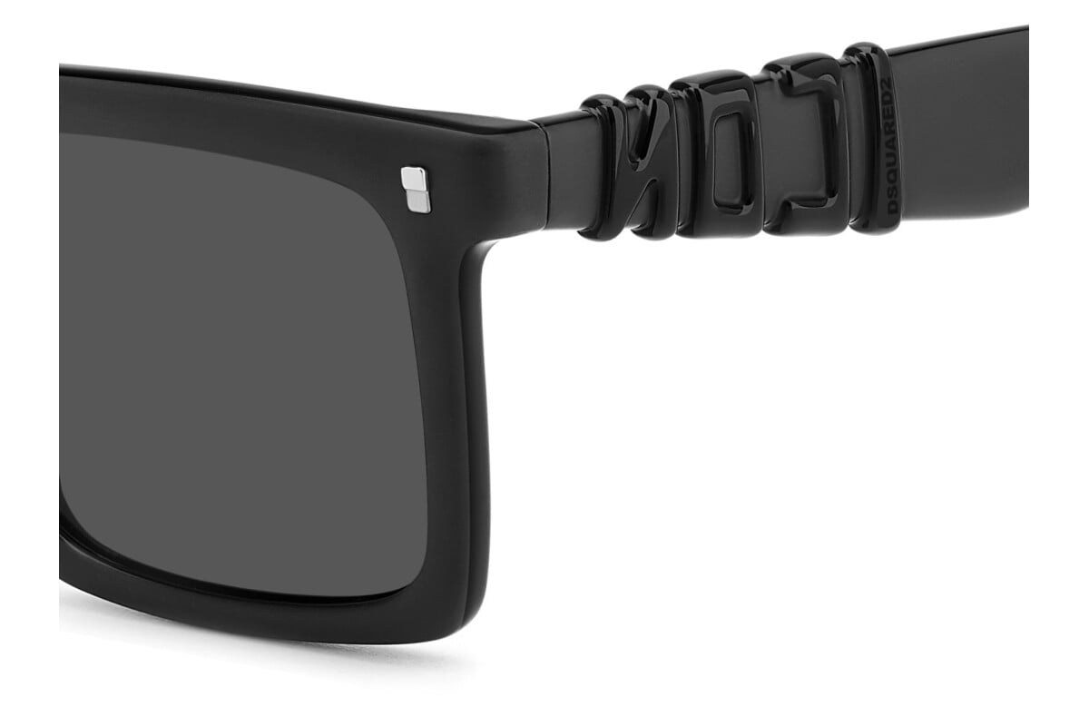 DSQUARED2 - 003/IR NERO OPACO | OCCHIALE DA SOLE UOMO - ICON 0025/S CALIBRO 53