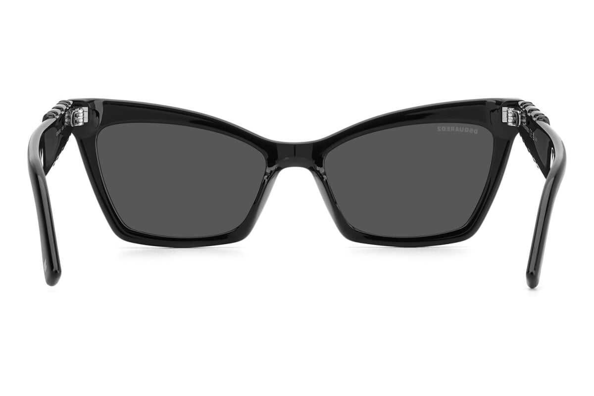 DSQUARED2 - 003/IR NERO OPACO | OCCHIALE DA SOLE DONNA - ICON 0026/S CALIBRO 55
