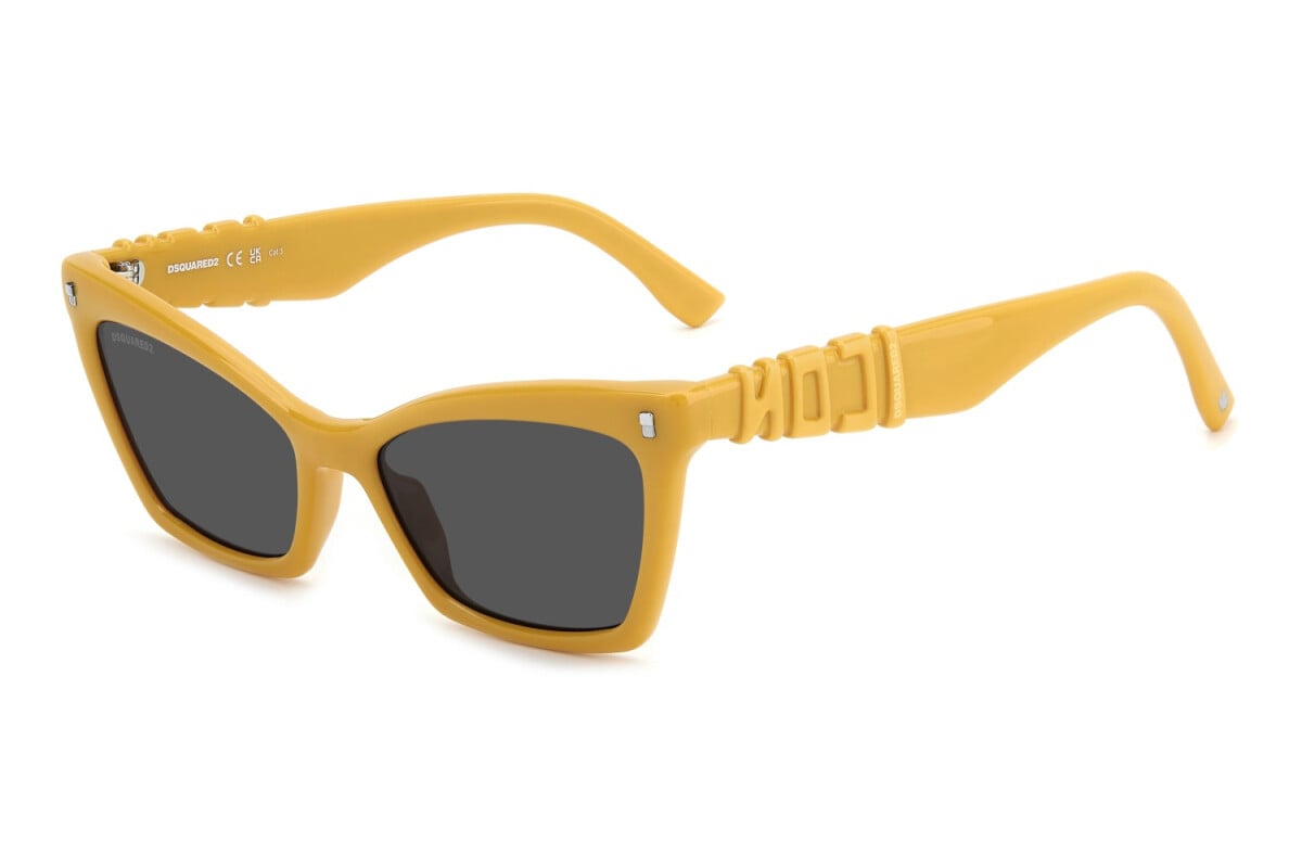 DSQUARED2 - 40G/IR GIALLO | OCCHIALE DA SOLE DONNA - ICON 0026/S CALIBRO 55