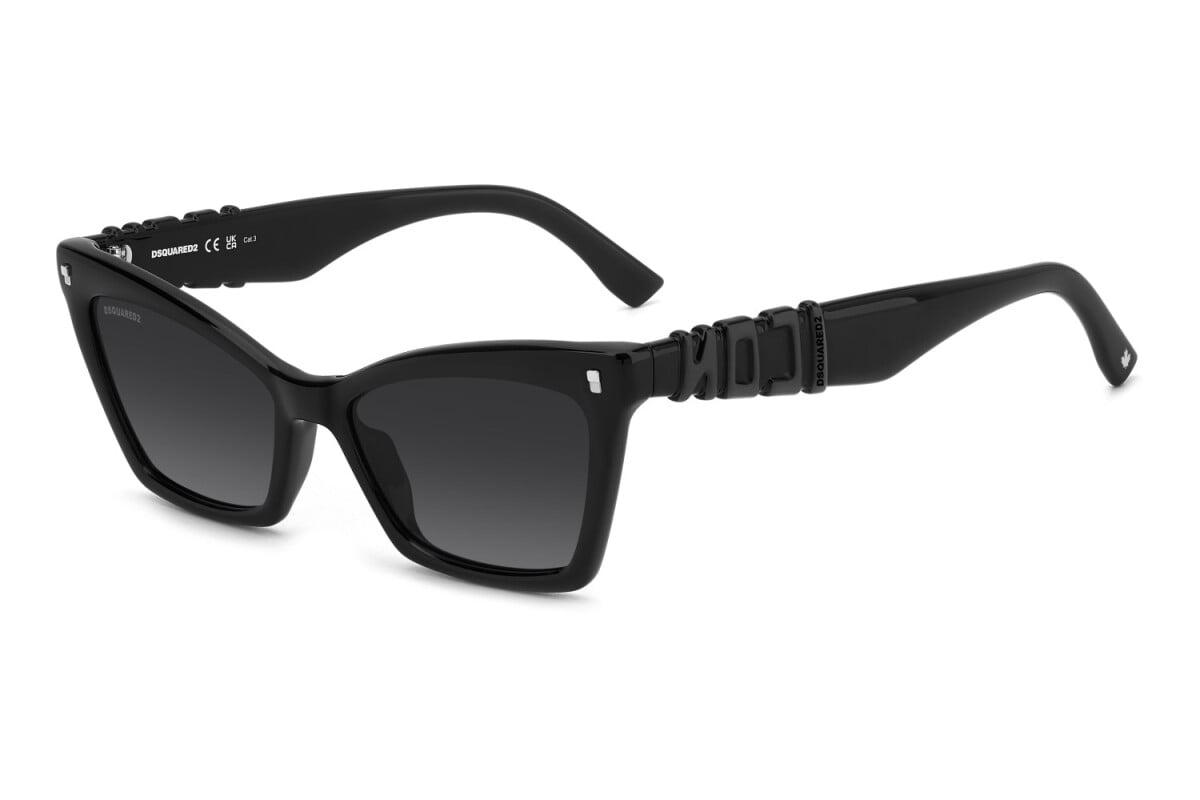 DSQUARED2 - 807/9O NERO | OCCHIALE DA SOLE DONNA - ICON 0026/S CALIBRO 55