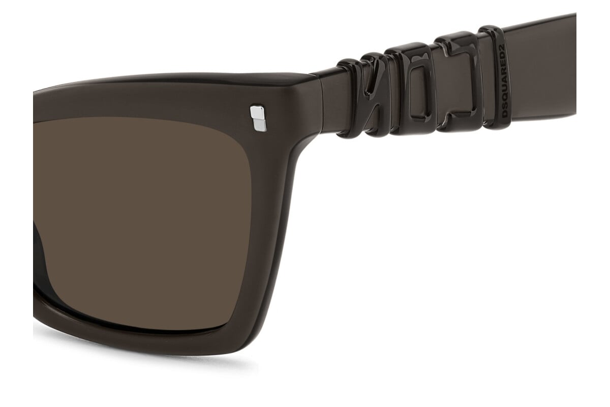 DSQUARED2 - YZ4/70 MARRONE OPACO | OCCHIALE DA SOLE DONNA - ICON 0026/S CALIBRO 55