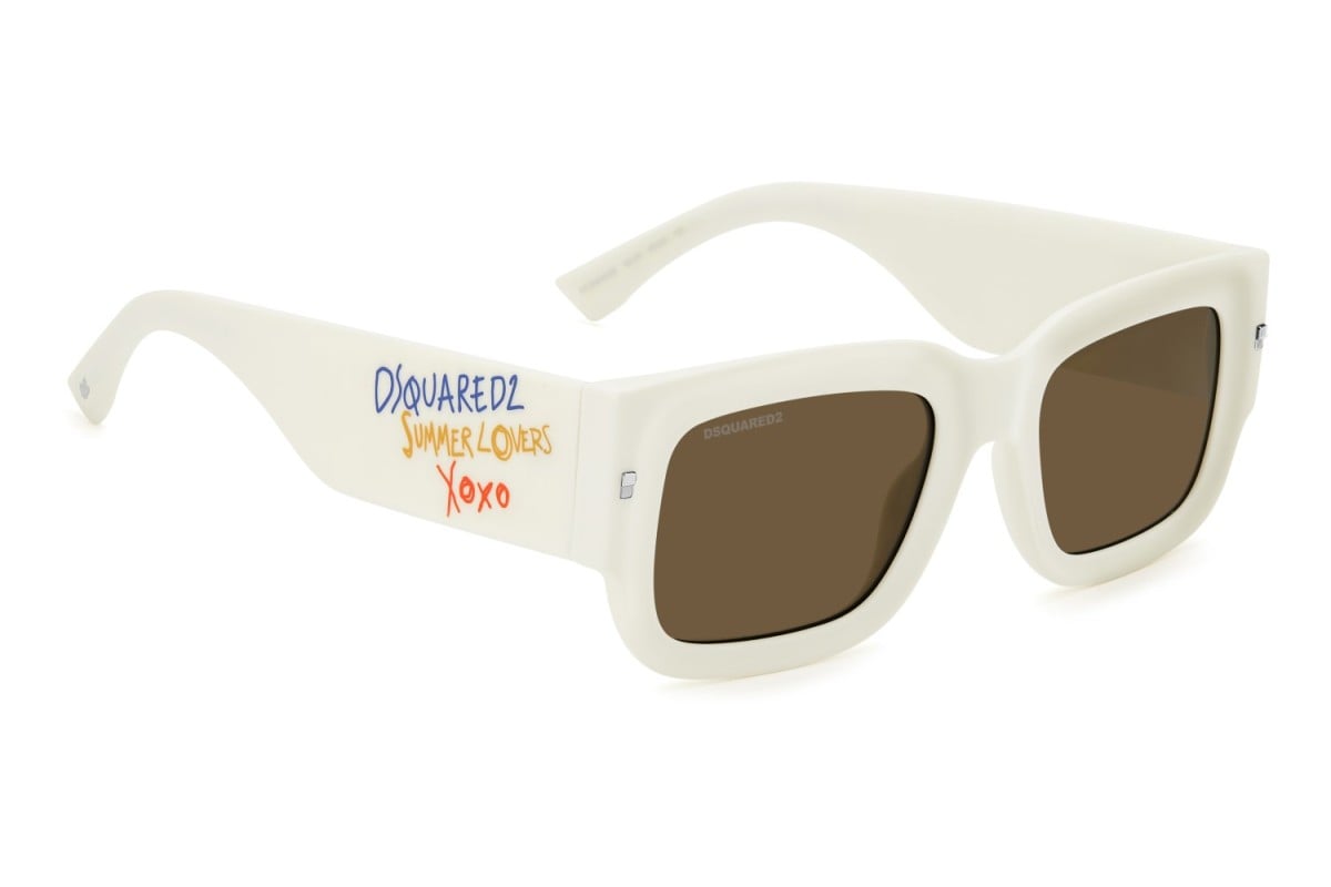 OCCHIALE DA SOLE UOMO | DSQUARED2 D2 0089/S/SE - SZJ/70 AVORIO - CALIBRO 52