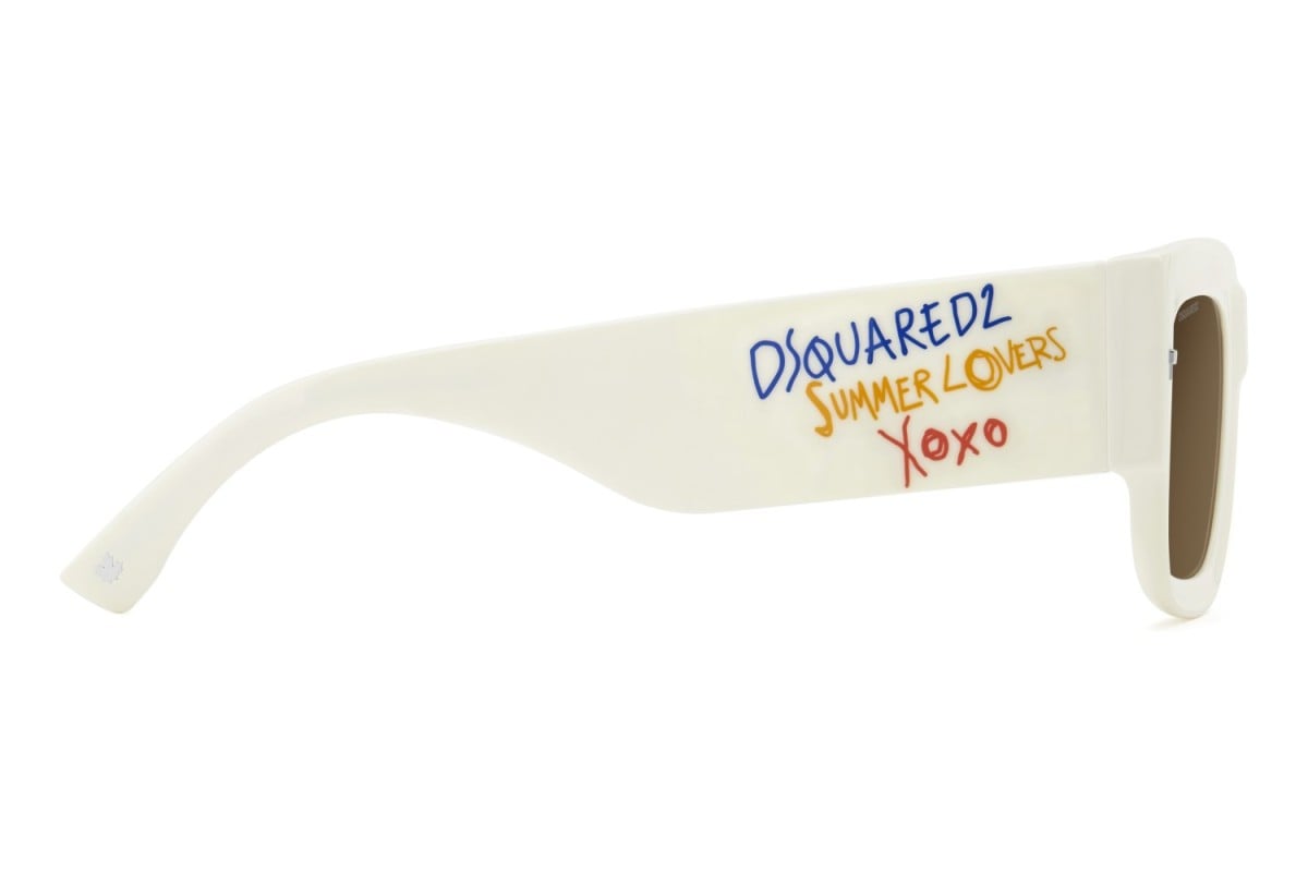 OCCHIALE DA SOLE UOMO | DSQUARED2 D2 0089/S/SE - SZJ/70 AVORIO - CALIBRO 52