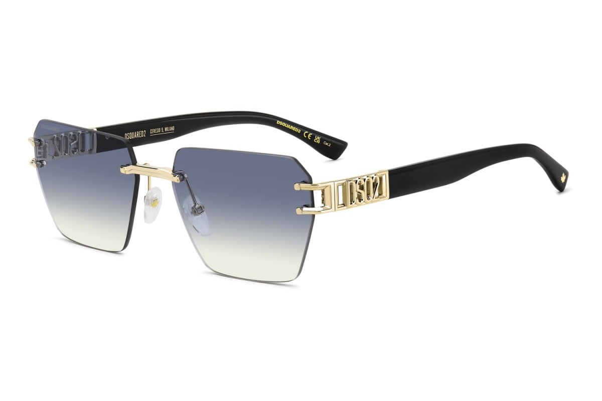OCCHIALE DA SOLE UOMO | DSQUARED2 D2 0173/S - J5G/ST ORO - CALIBRO 58