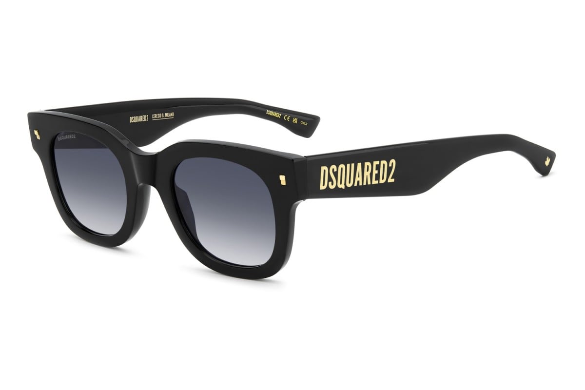 OCCHIALE DA SOLE UOMO | DSQUARED2 D2 0180/S - 807/08 NERO - CALIBRO 48