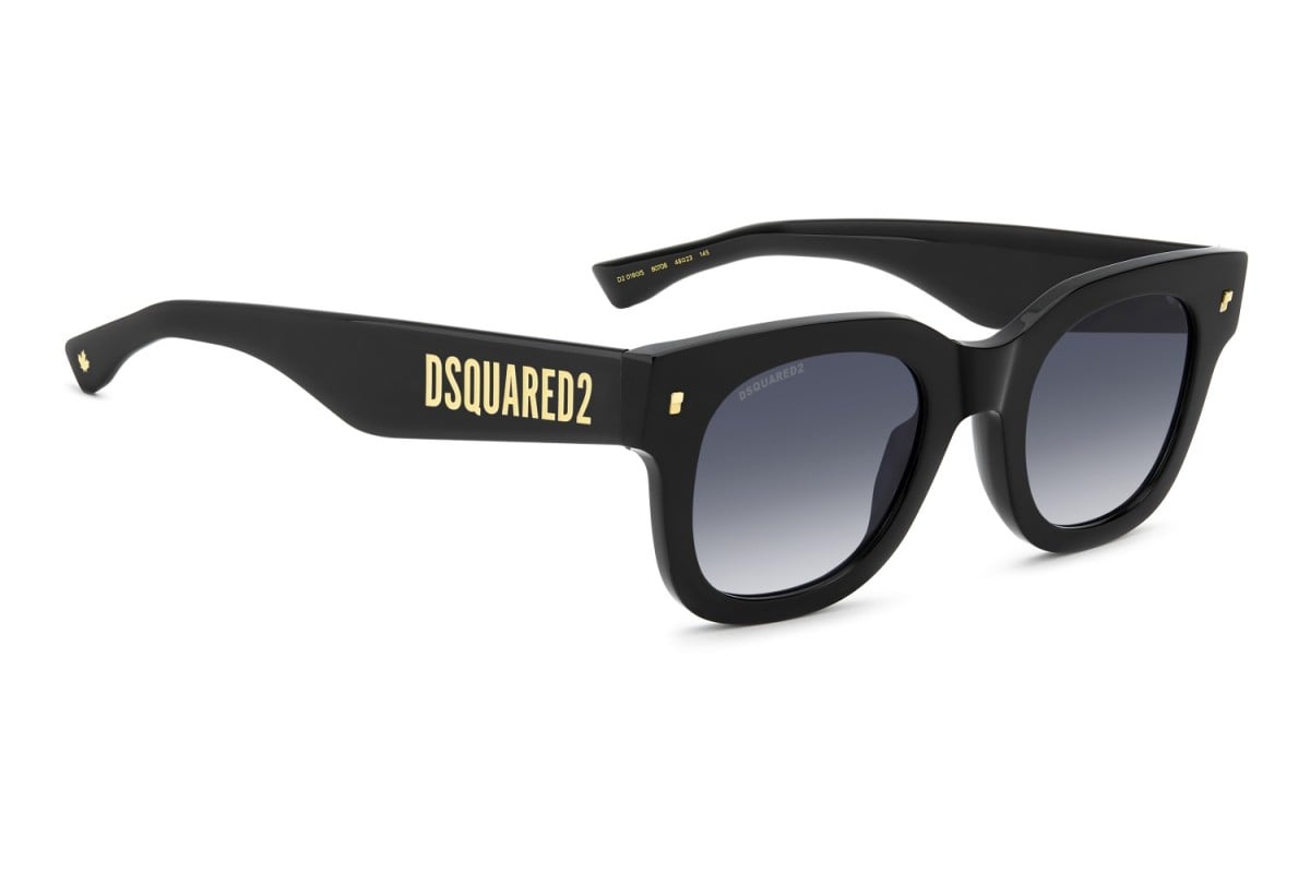 OCCHIALE DA SOLE UOMO | DSQUARED2 D2 0180/S - 807/08 NERO - CALIBRO 48