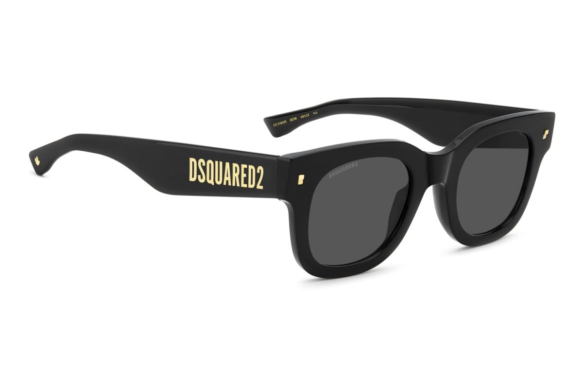 OCCHIALE DA SOLE UOMO | DSQUARED2 D2 0180/S - 807/IR NERO - CALIBRO 48