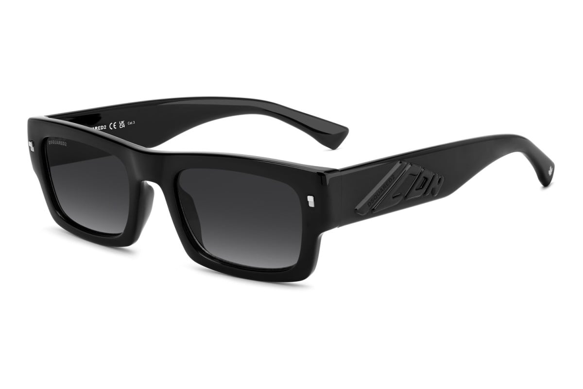 OCCHIALE DA SOLE UOMO | DSQUARED2 ICON 0027/S - 807/9O NERO - CALIBRO 55