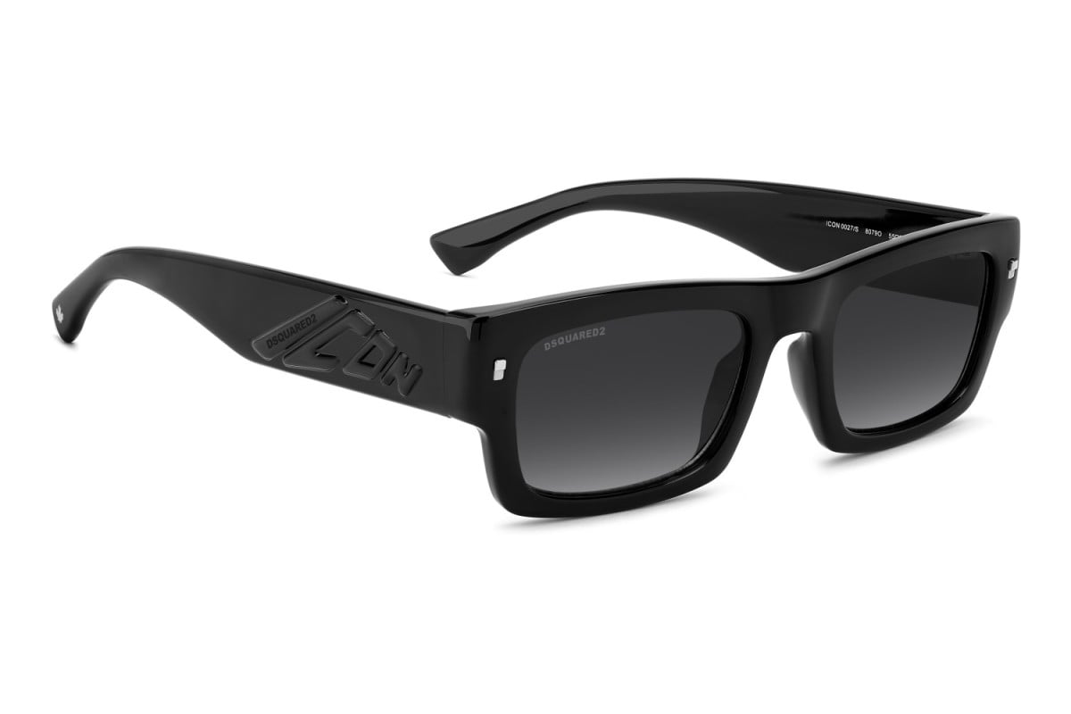 OCCHIALE DA SOLE UOMO | DSQUARED2 ICON 0027/S - 807/9O NERO - CALIBRO 55
