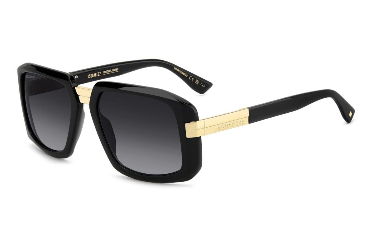 OCCHIALE DA SOLE UOMO | DSQUARED2 D2 0178/S - 807/9O NERO - CALIBRO 57