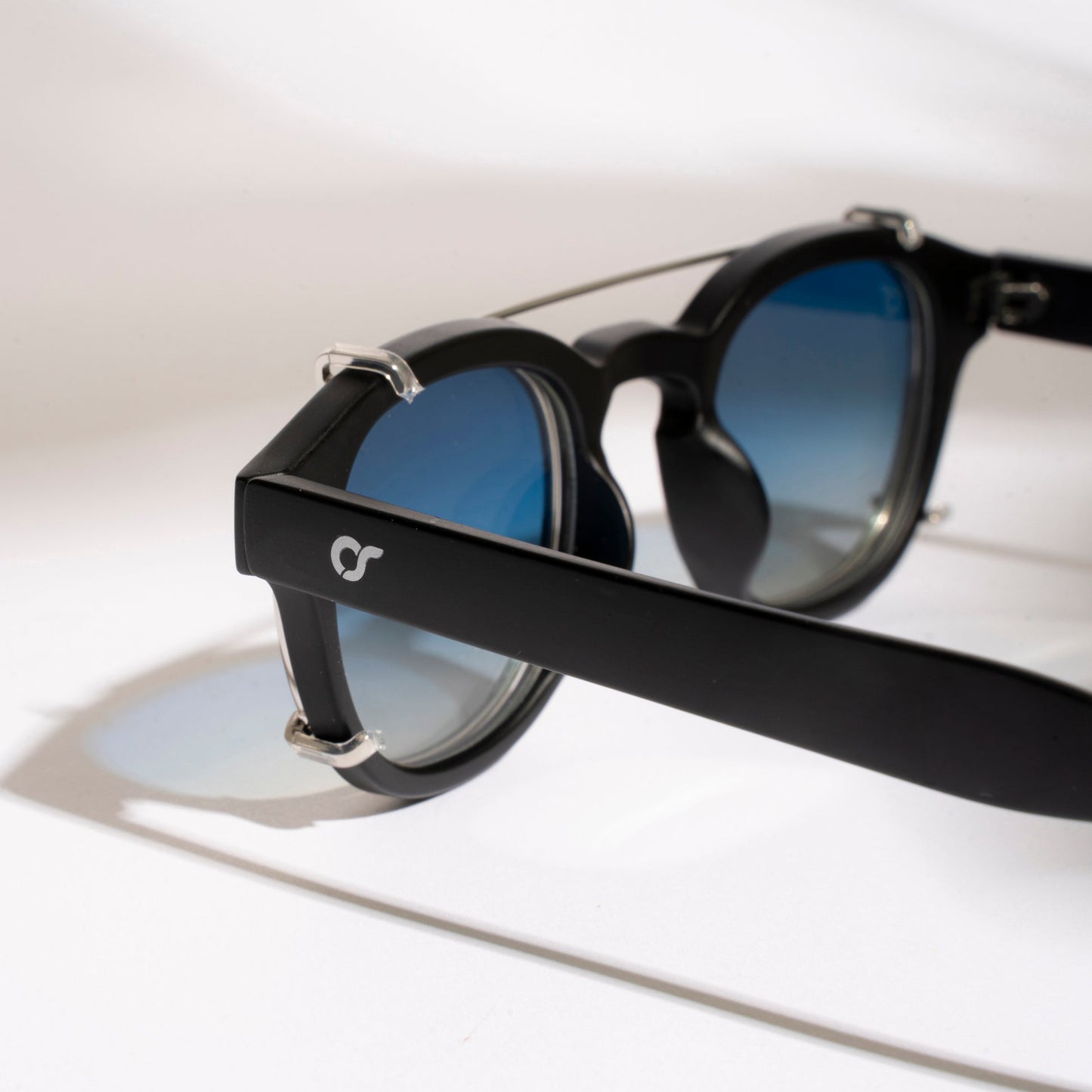 OCCHIALE DA SOLE DONNA OS SUNGLASSES - BERLINO NERO CLIP BLU