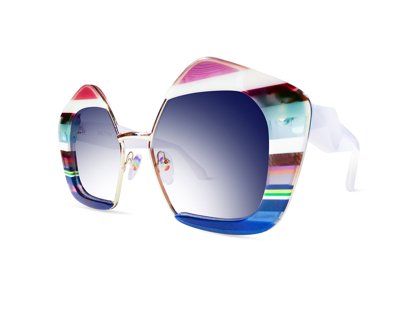 OCCHIALI DA SOLE MODELLO BERGEGGI DONNA | ULTRA LIMITED ULSBGGBI BIANCO - CALIBRO 53