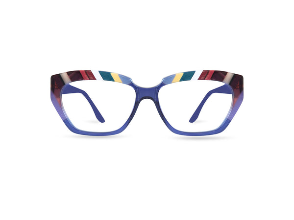 OCCHIALI DA VISTA MODELLO CASERTA DONNA | ULTRA LIMITED BLU - CALIBRO 53
