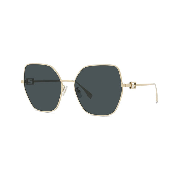 Fendi FE40033U Tube Donna – Occhiali da Sole Oro Lucido