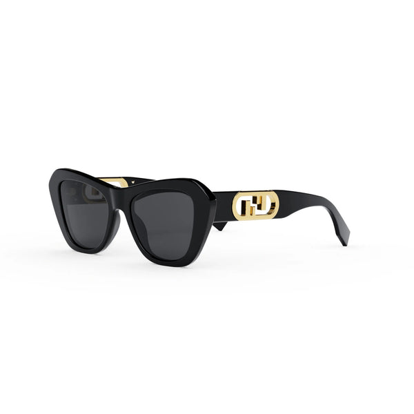 Occhiali da sole Fendi donna FE40064F O'LOCK neri lucidi